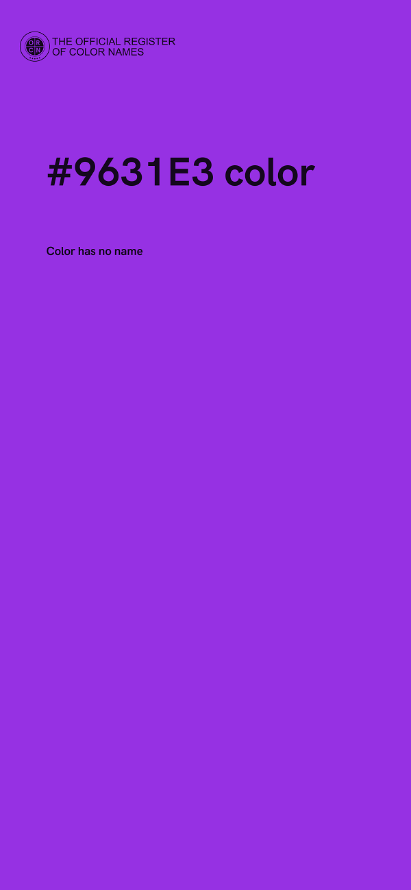 #9631E3 color image