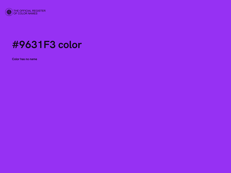 #9631F3 color image