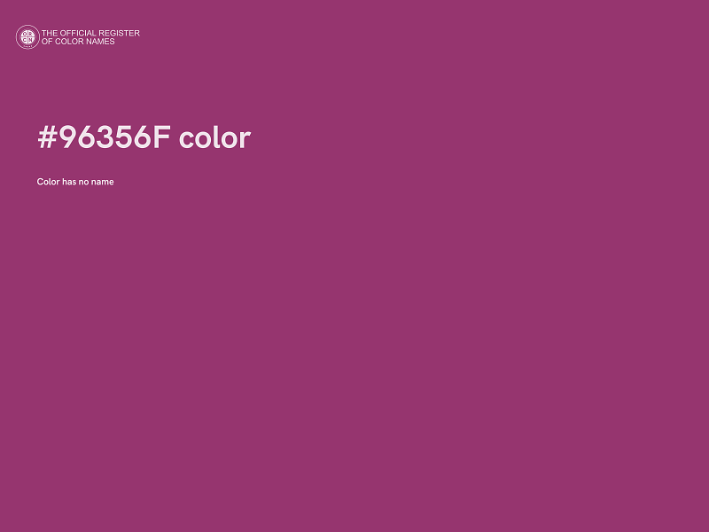 #96356F color image