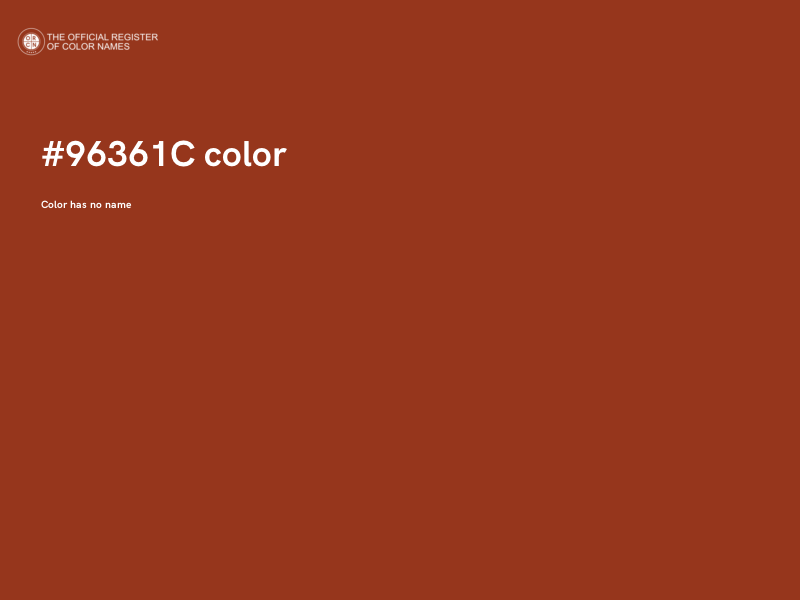 #96361C color image