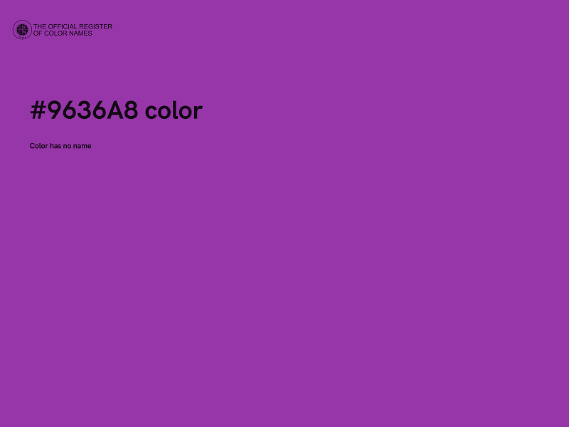 #9636A8 color image