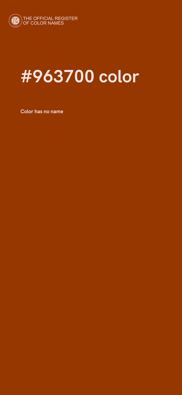 #963700 color image