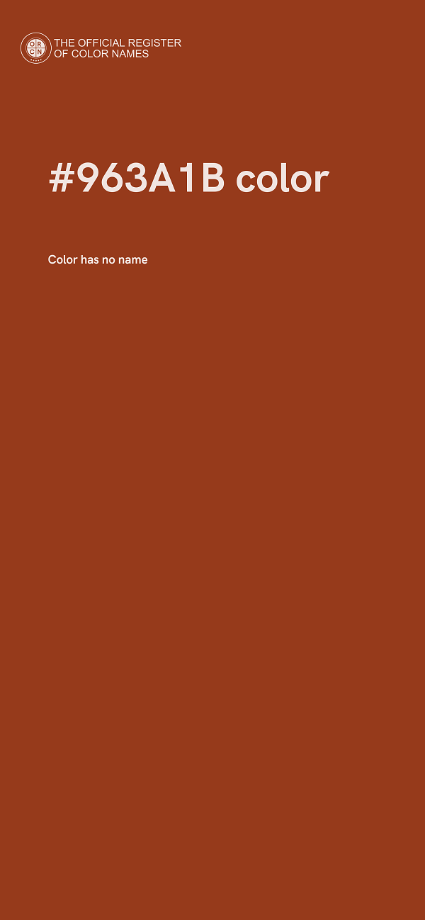 #963A1B color image