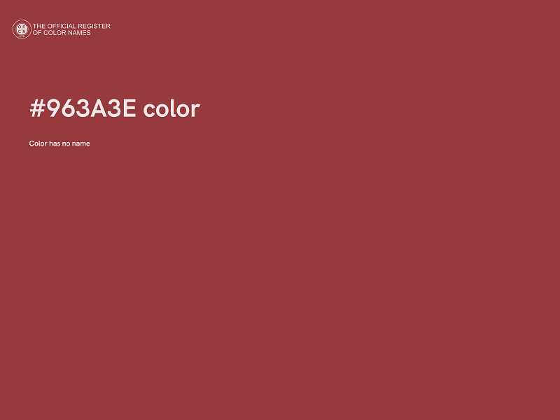 #963A3E color image