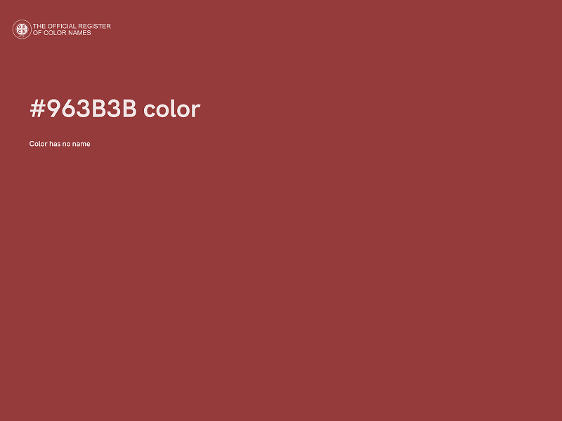 #963B3B color image