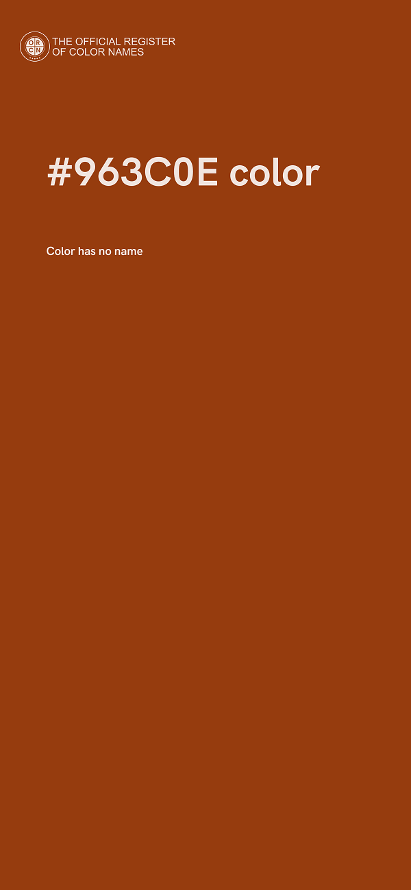 #963C0E color image