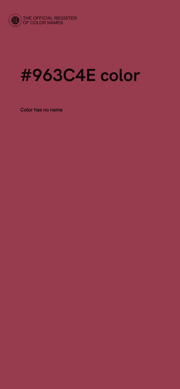 #963C4E color image