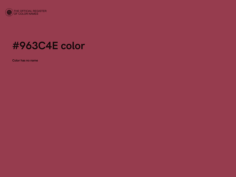 #963C4E color image