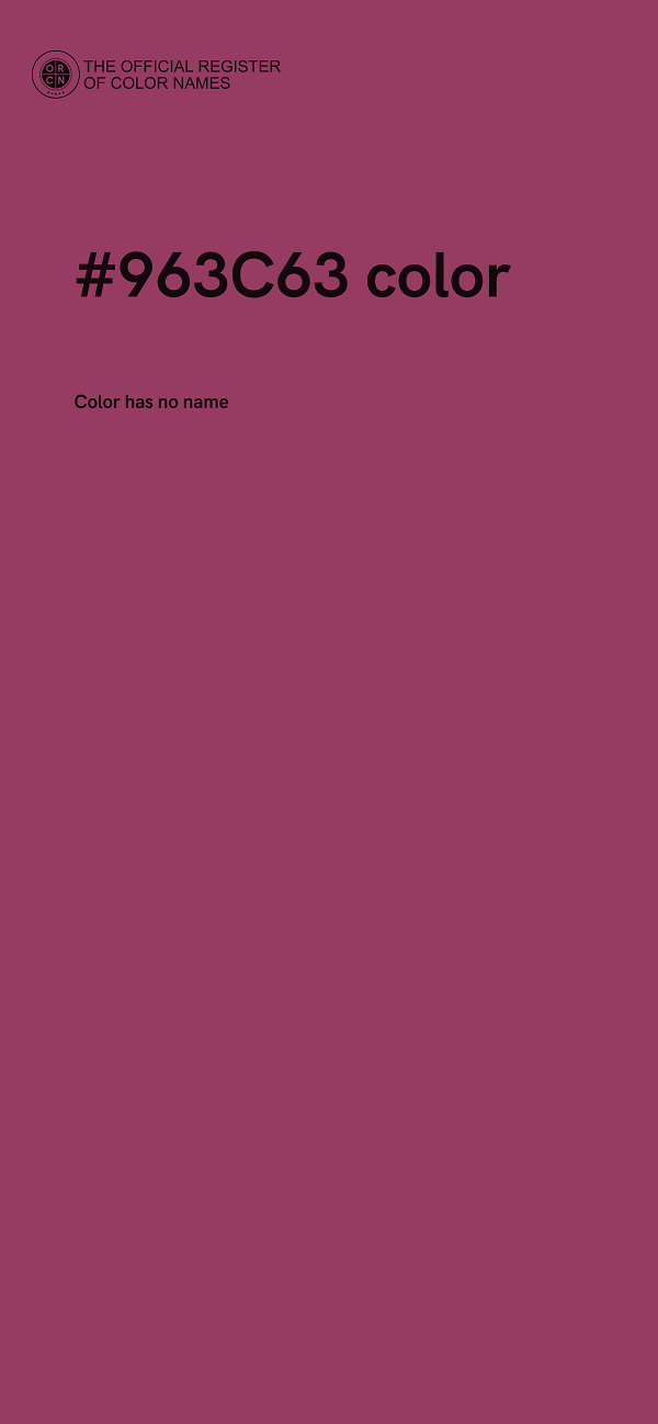 #963C63 color image