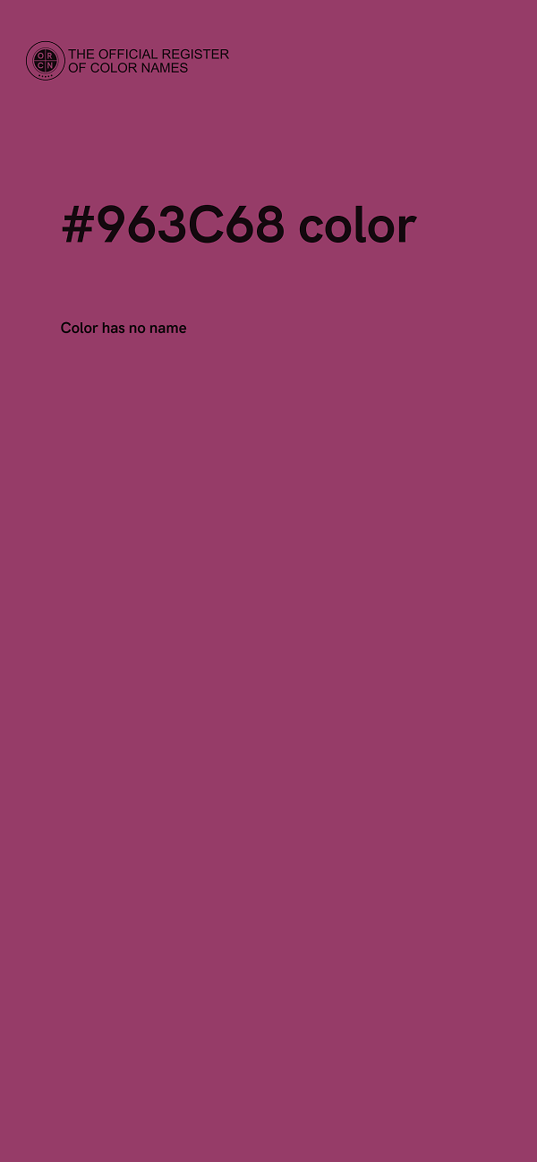 #963C68 color image