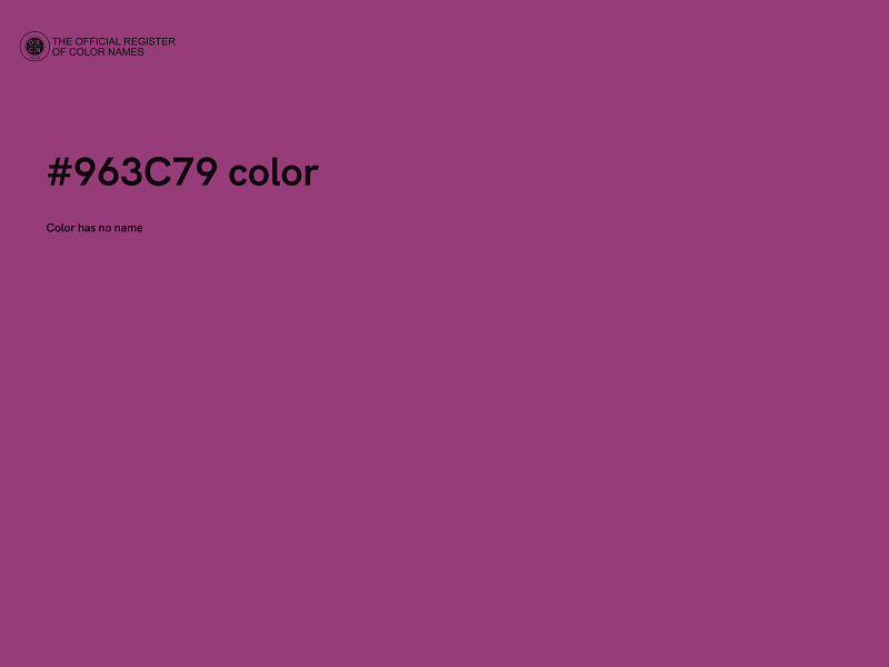 #963C79 color image