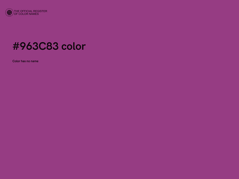 #963C83 color image
