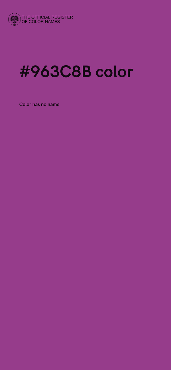 #963C8B color image