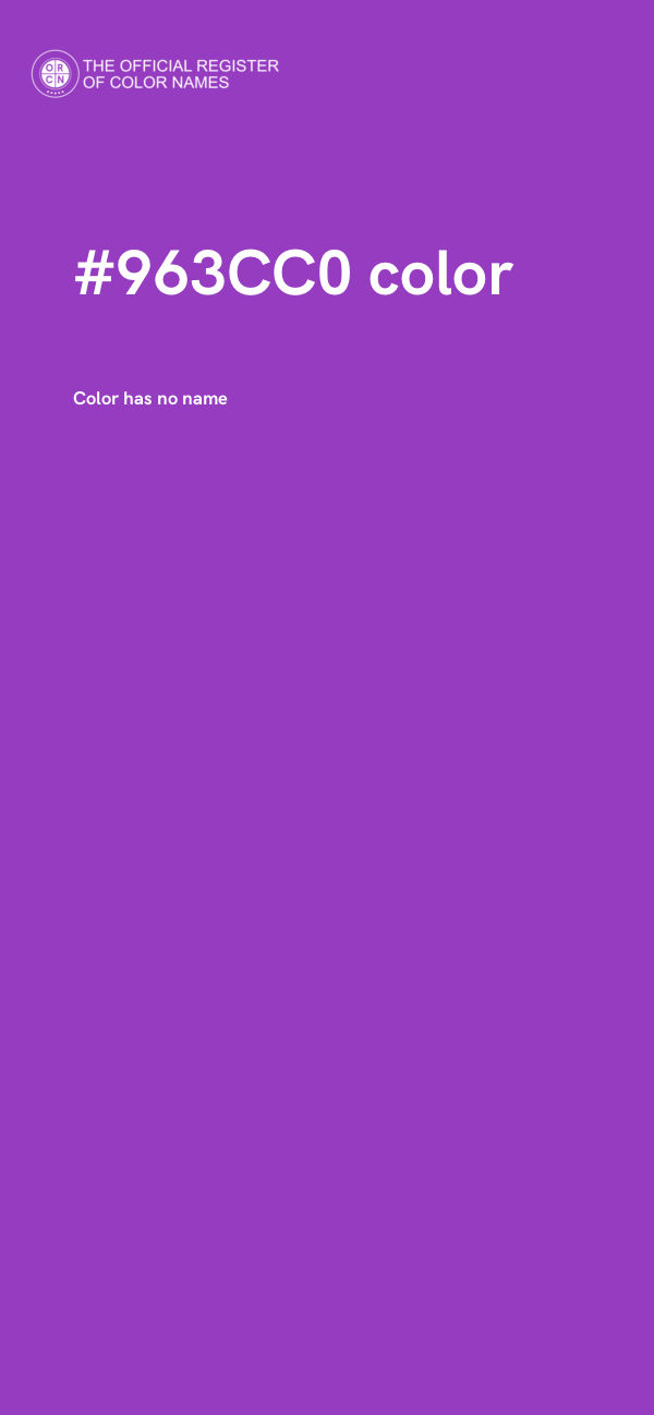 #963CC0 color image