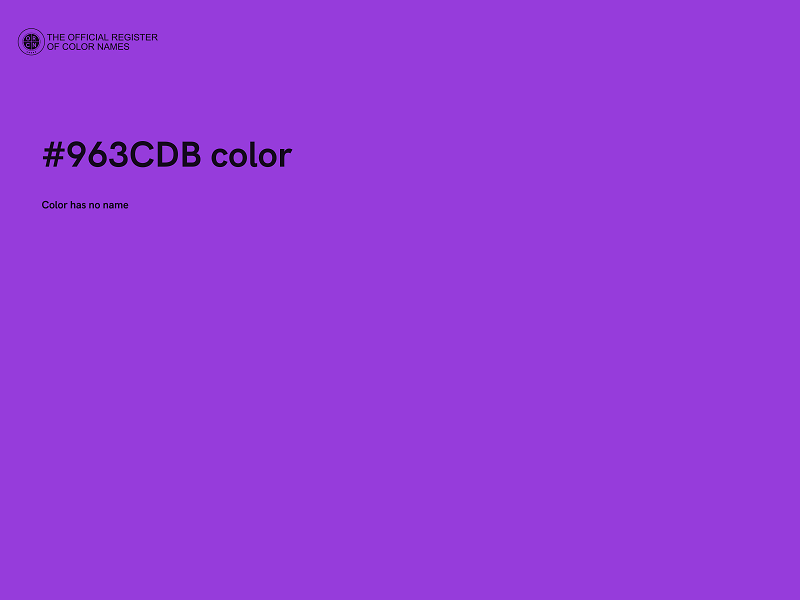 #963CDB color image