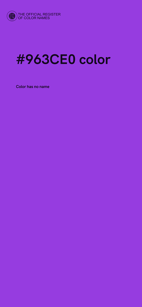 #963CE0 color image