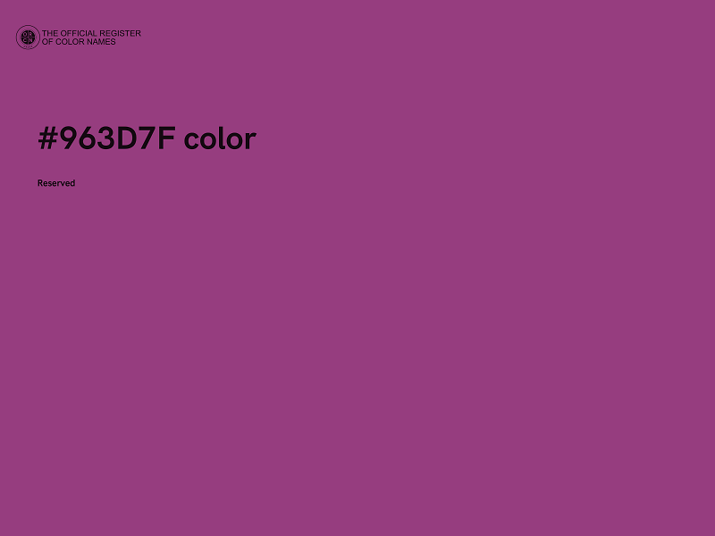 #963D7F color image