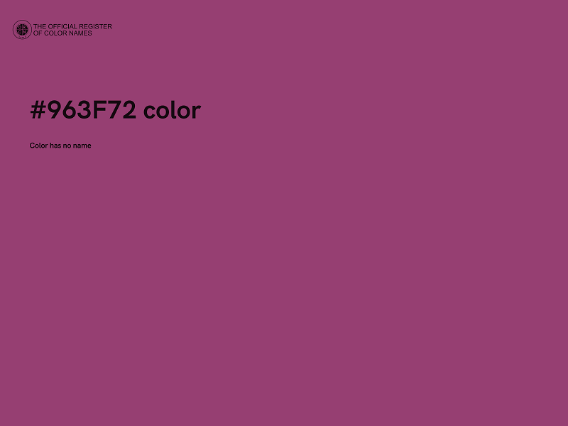 #963F72 color image