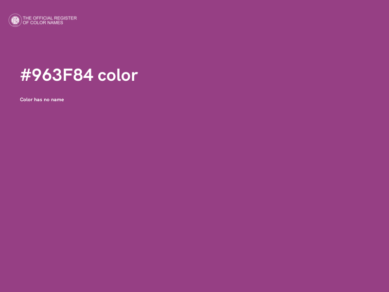 #963F84 color image