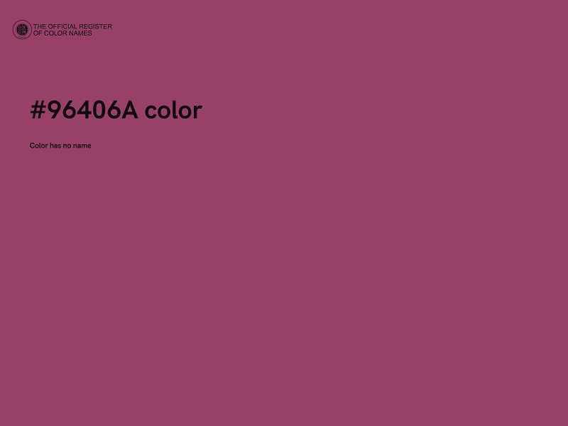 #96406A color image