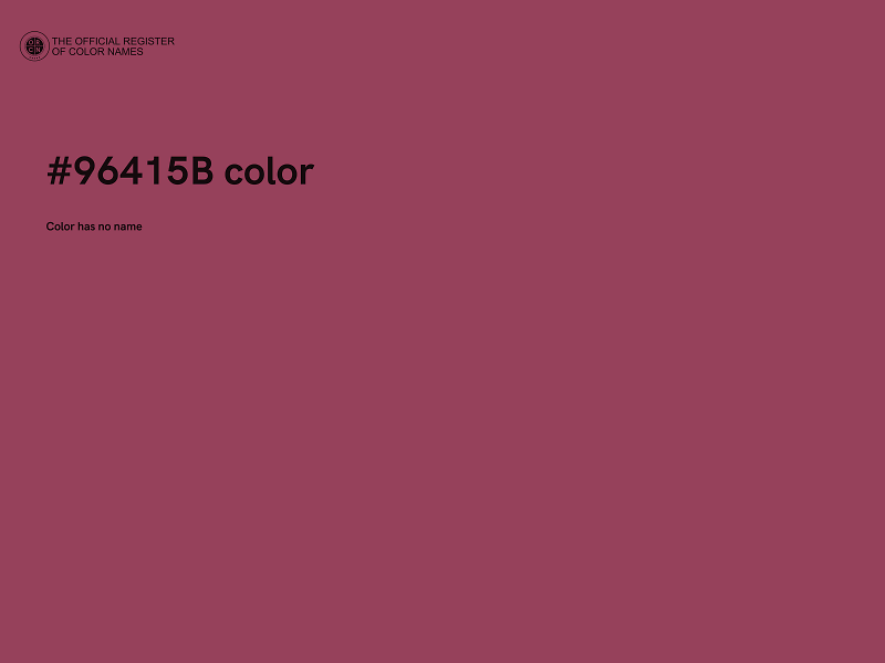 #96415B color image