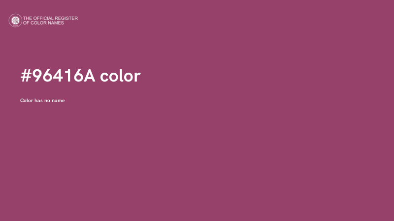 #96416A color image