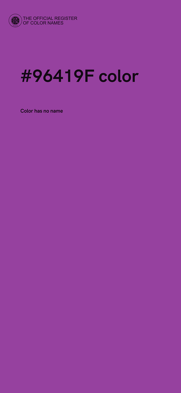 #96419F color image