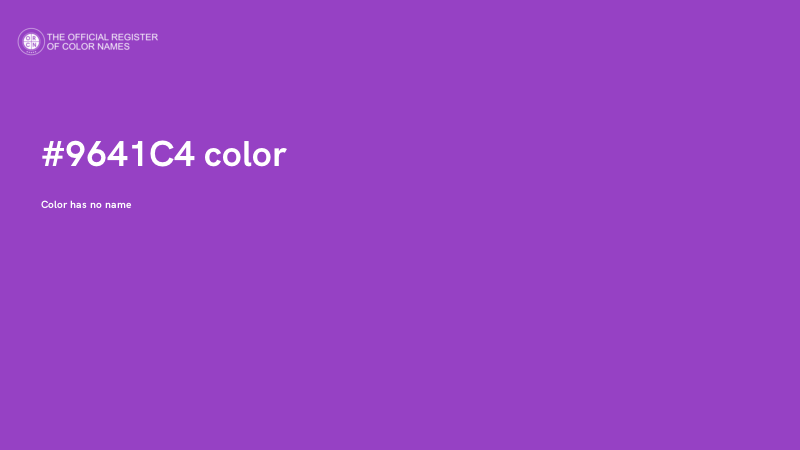 #9641C4 color image