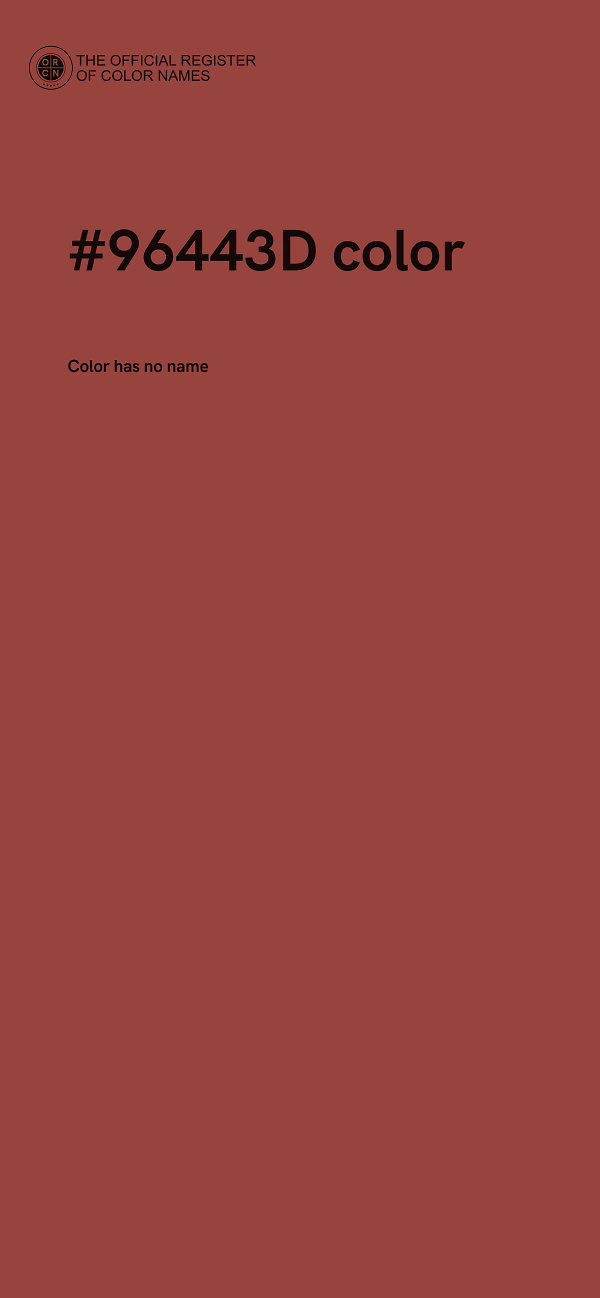 #96443D color image