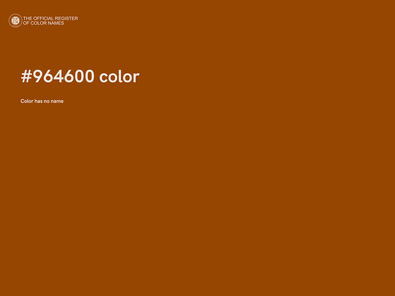 #964600 color image