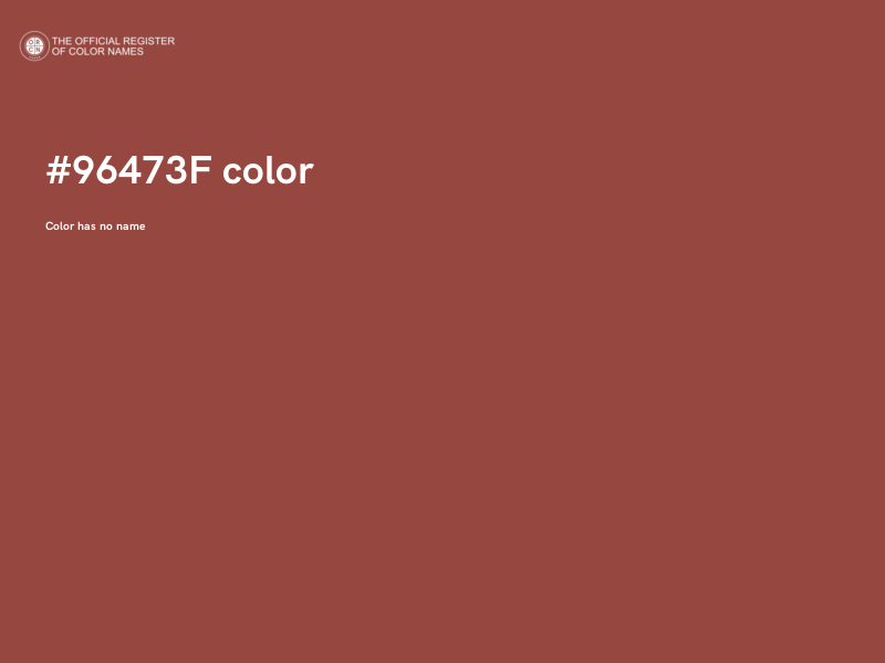 #96473F color image