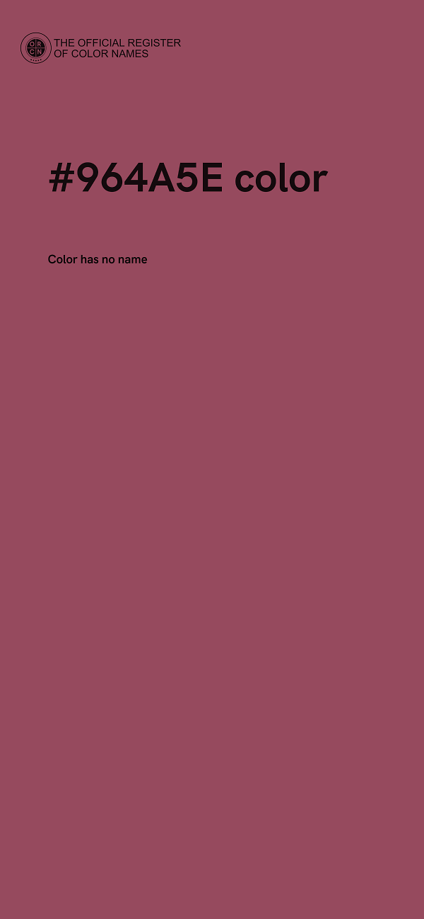 #964A5E color image