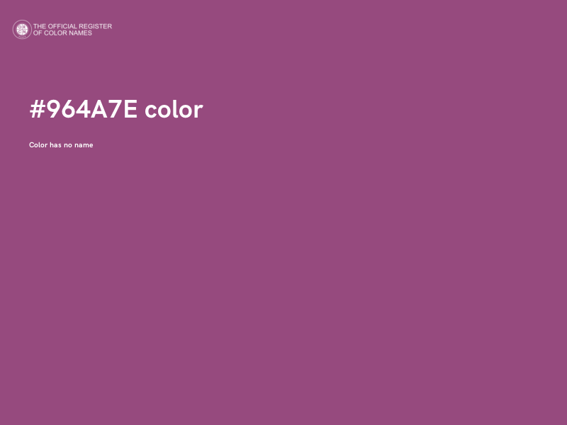 #964A7E color image