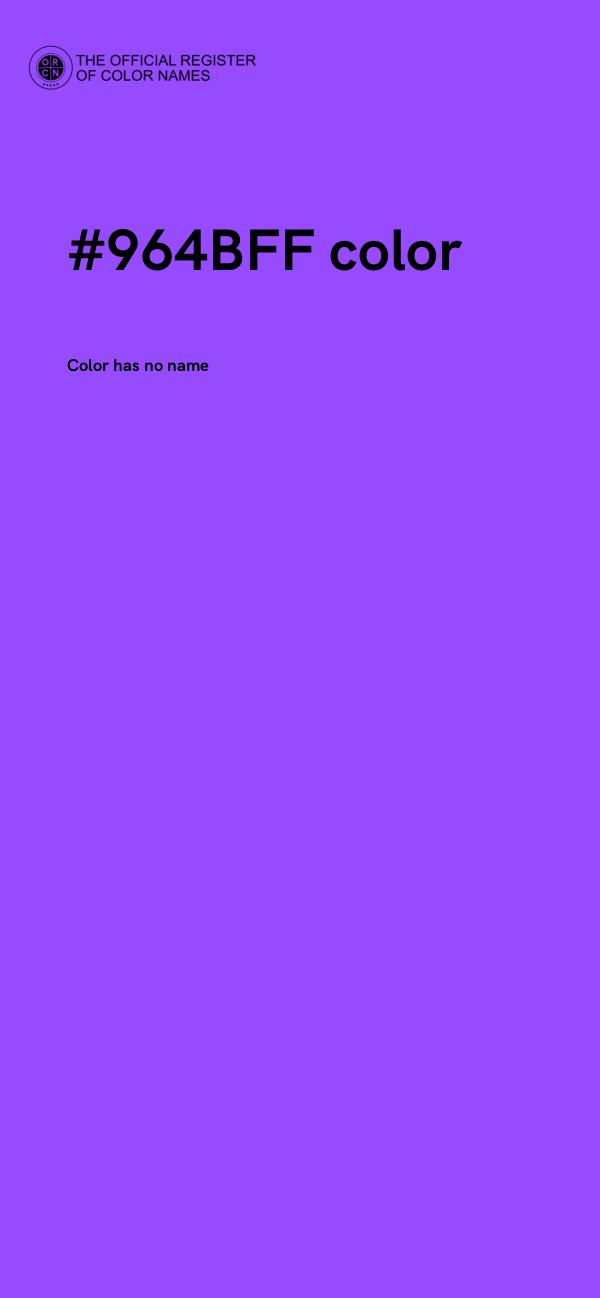 #964BFF color image