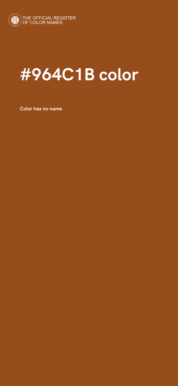 #964C1B color image