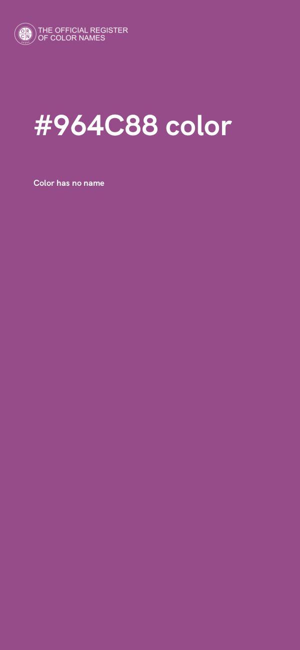 #964C88 color image