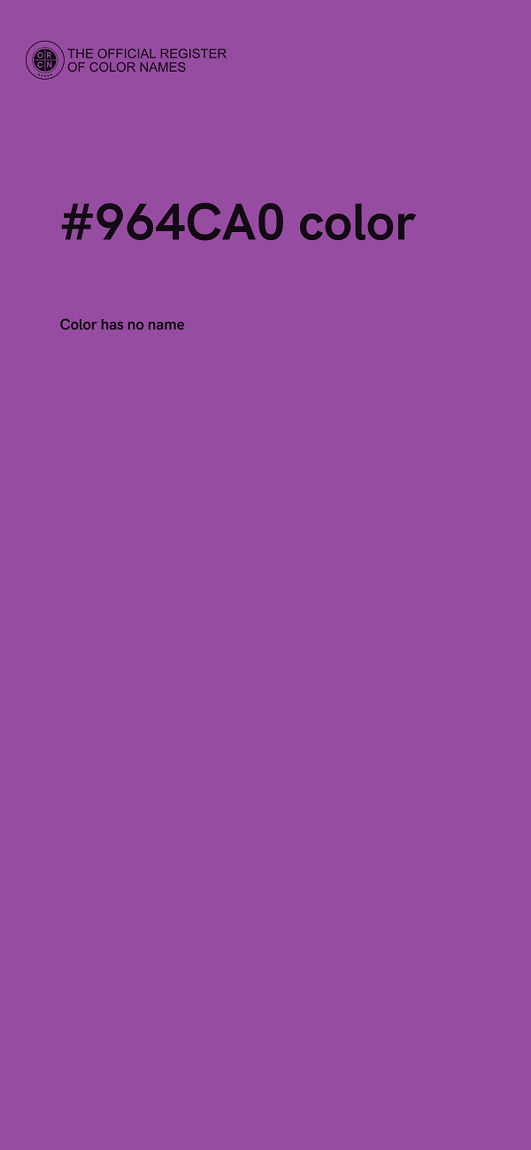 #964CA0 color image