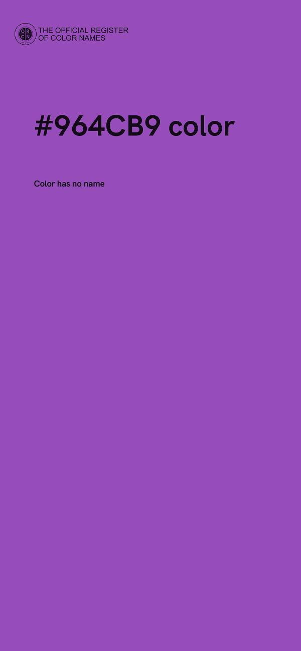 #964CB9 color image