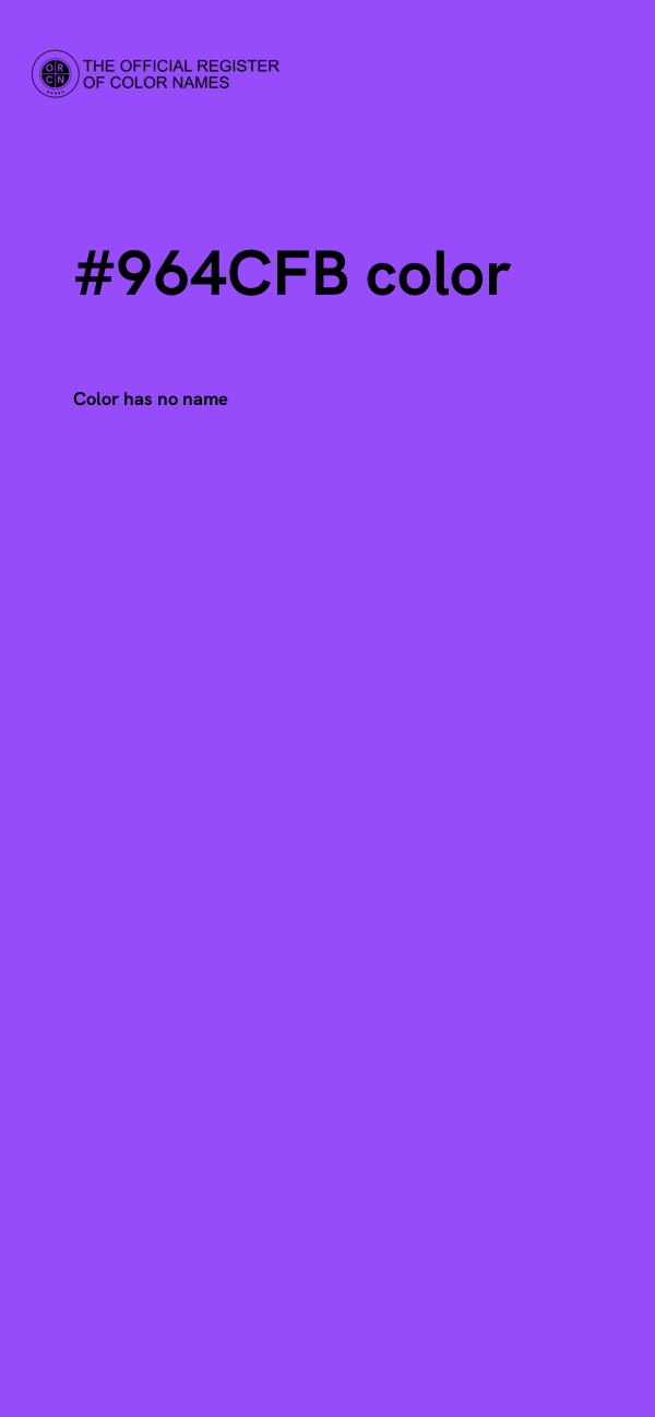 #964CFB color image