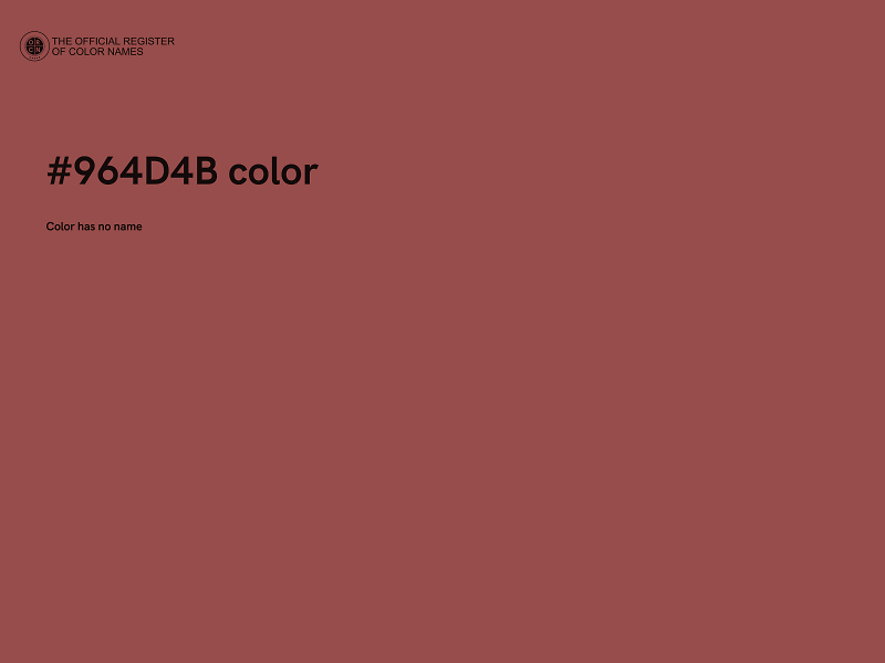 #964D4B color image