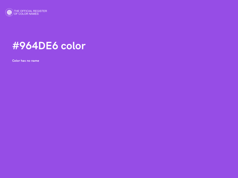 #964DE6 color image