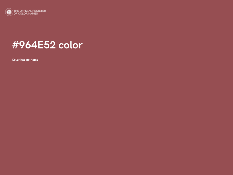 #964E52 color image