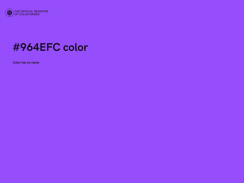 #964EFC color image