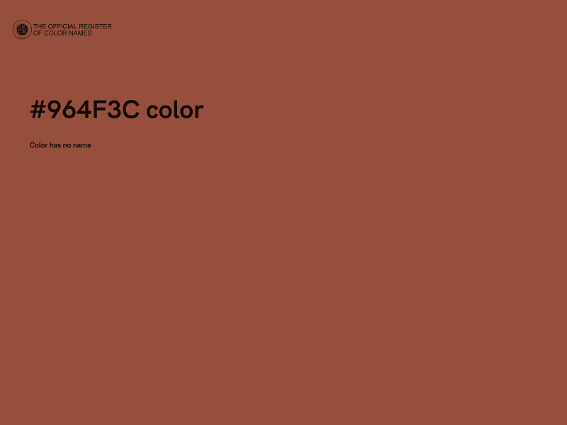 #964F3C color image