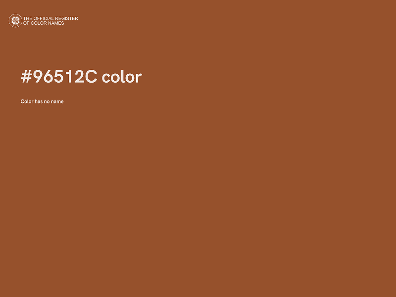#96512C color image