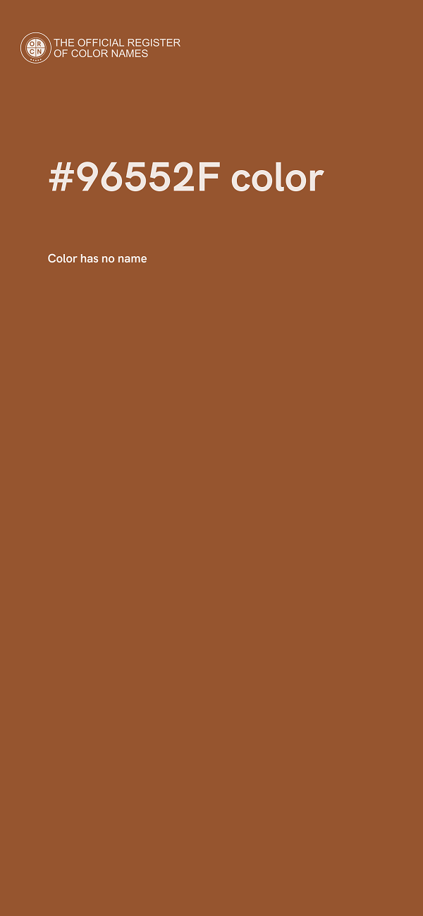 #96552F color image