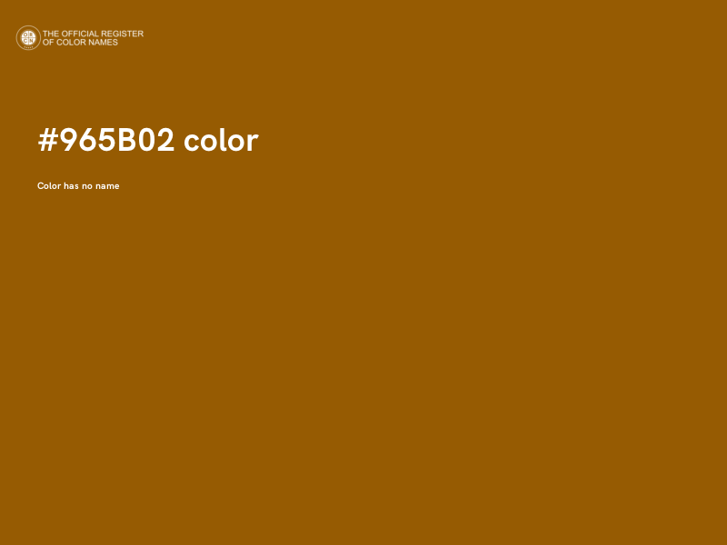 #965B02 color image