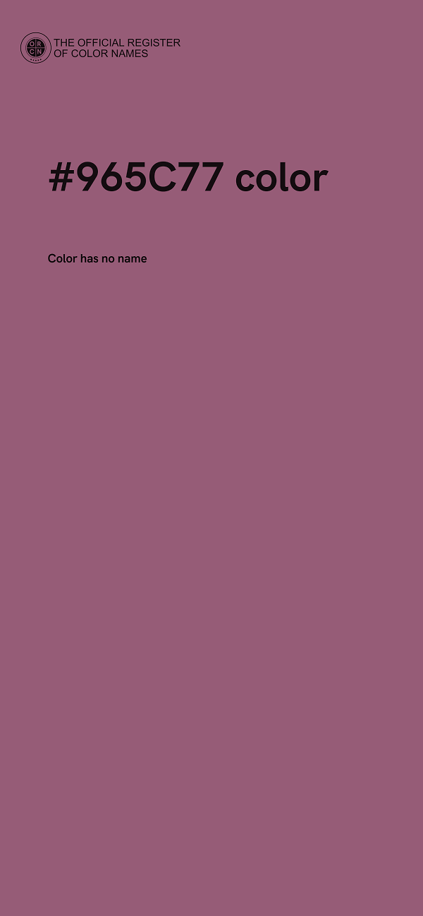 #965C77 color image