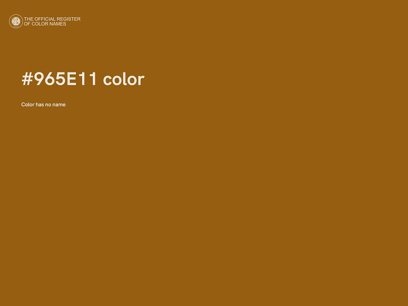 #965E11 color image