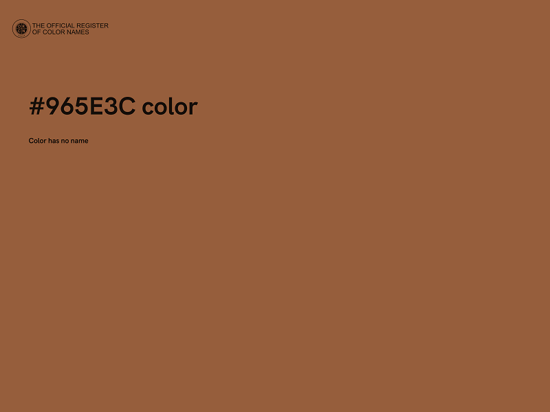 #965E3C color image